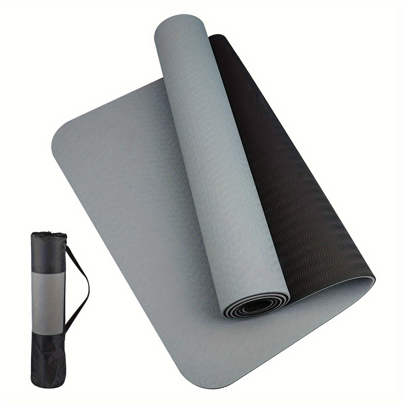 Premium 2-Layer Yoga Mat – Non-Slip, Soft &,Thick for All Workouts