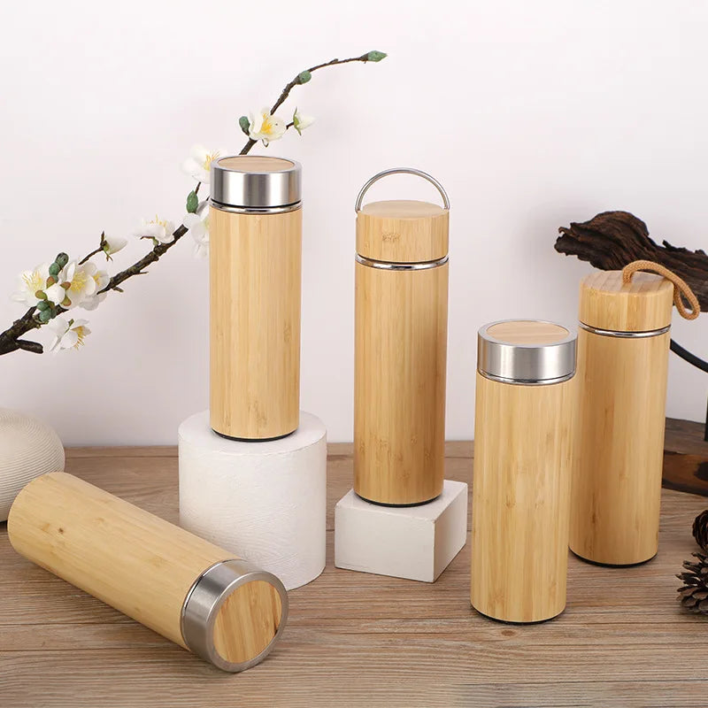 Eco-Friendly Bamboo Insulated Thermos™