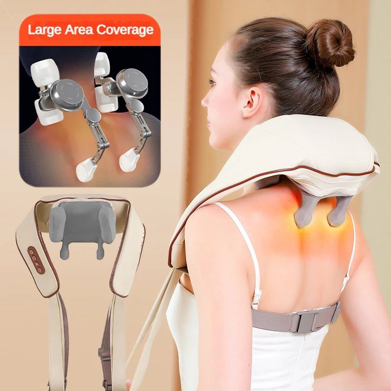 Neck & Shoulder Massager with Heat – Ergonomic Design for Ultimate Comfort