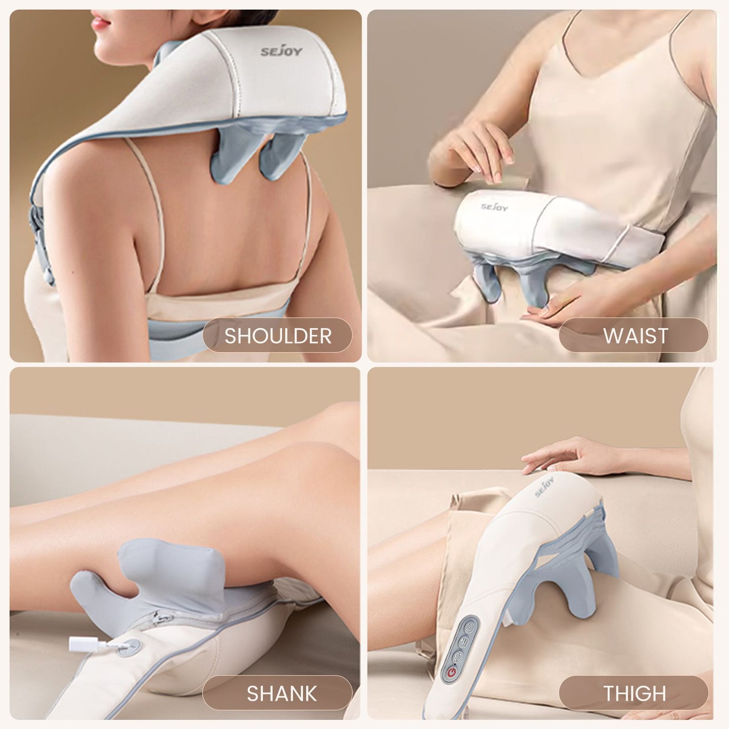 Neck & Shoulder Massager with Heat – Ergonomic Design for Ultimate Comfort