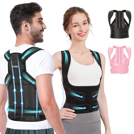 Adjustable Back Brace – Pain Relief & Posture Corrector for Men & Women