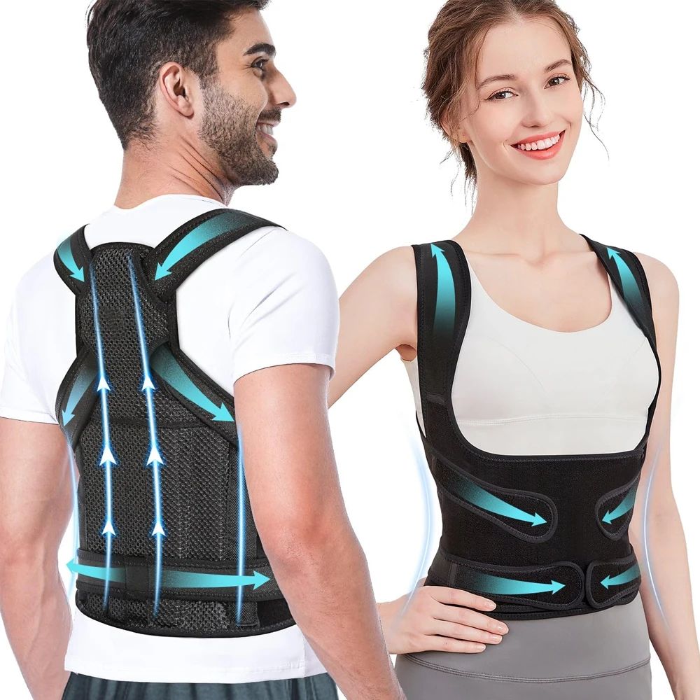 Adjustable Back Brace – Pain Relief & Posture Corrector for Men & Women