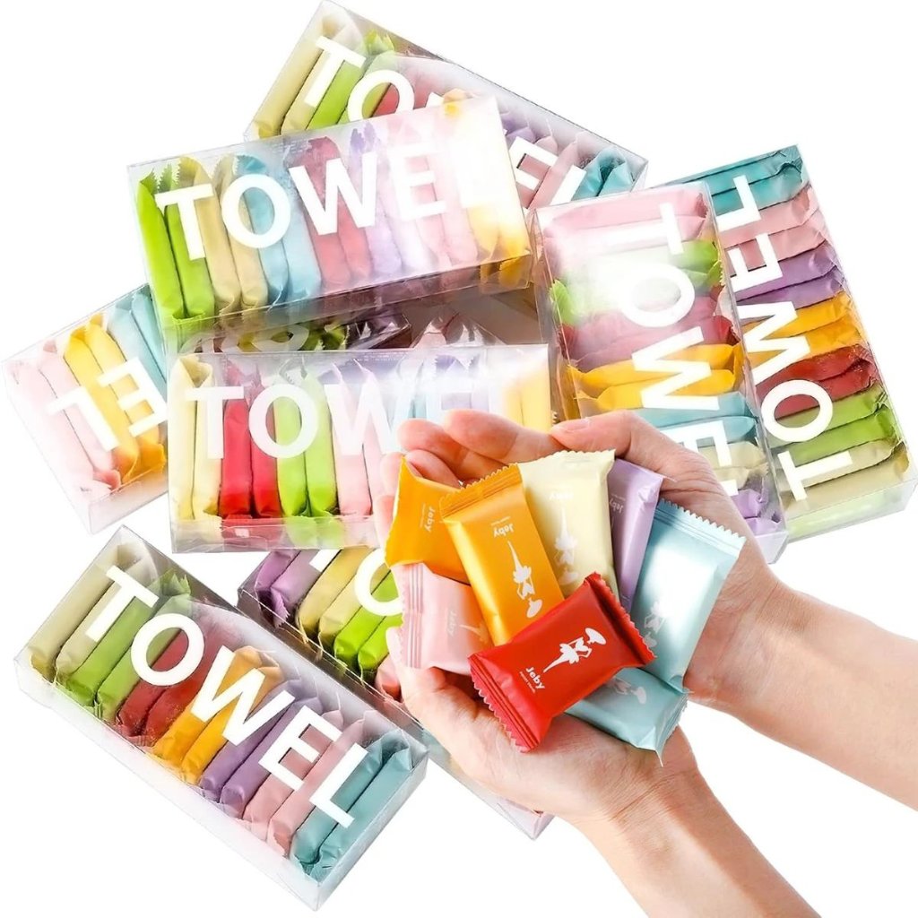 Compressed Towel Tablets – Disposable Face Wipes for Travel & Outdoor (14/20Pcs)