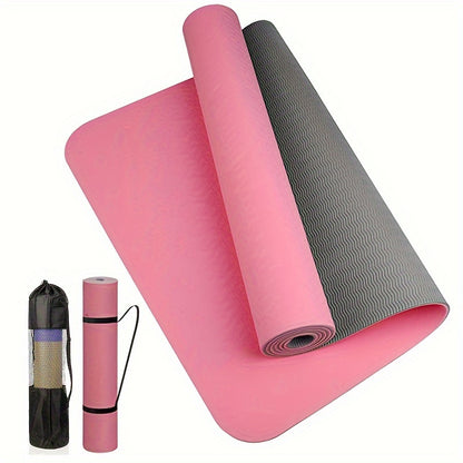 Premium 2-Layer Yoga Mat – Non-Slip, Soft &amp,Thick for All Workouts