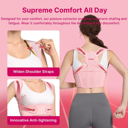 Adjustable Back Brace – Pain Relief & Posture Corrector for Men & Women
