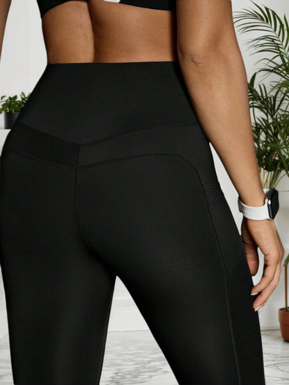High-Waisted Seamless Yoga Leggings with Butt-Lifting & Side Pockets – Workout Tights for Women