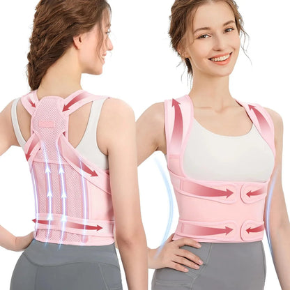 Adjustable Back Brace – Pain Relief & Posture Corrector for Men & Women