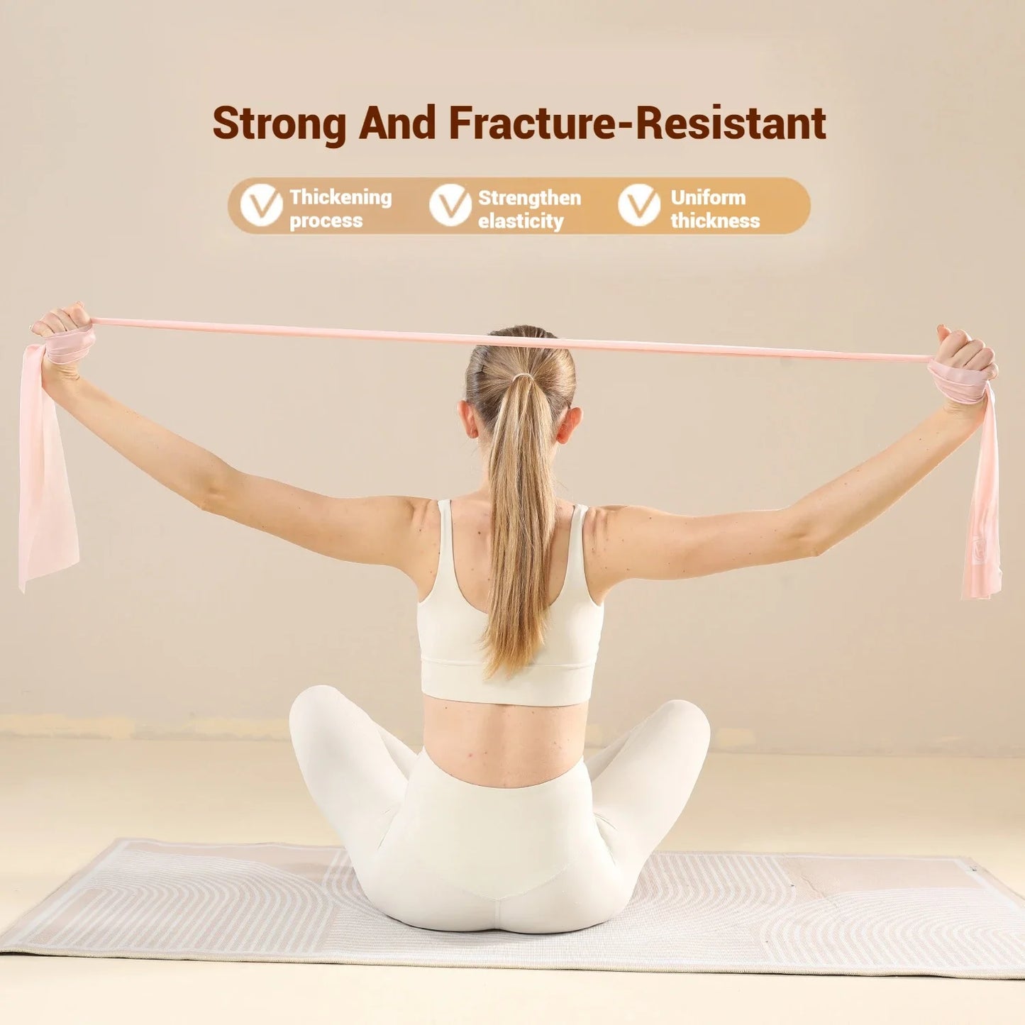 Yoga Resistance Band – Stretching Strap for Flexibility & Home Workout