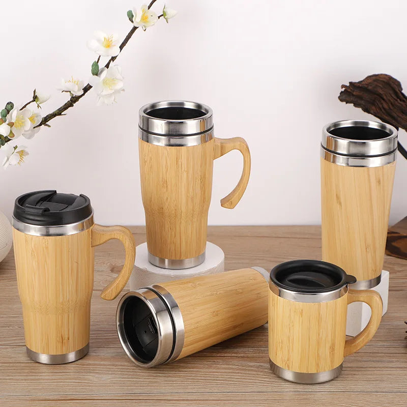 Eco-Friendly Bamboo Insulated Thermos™