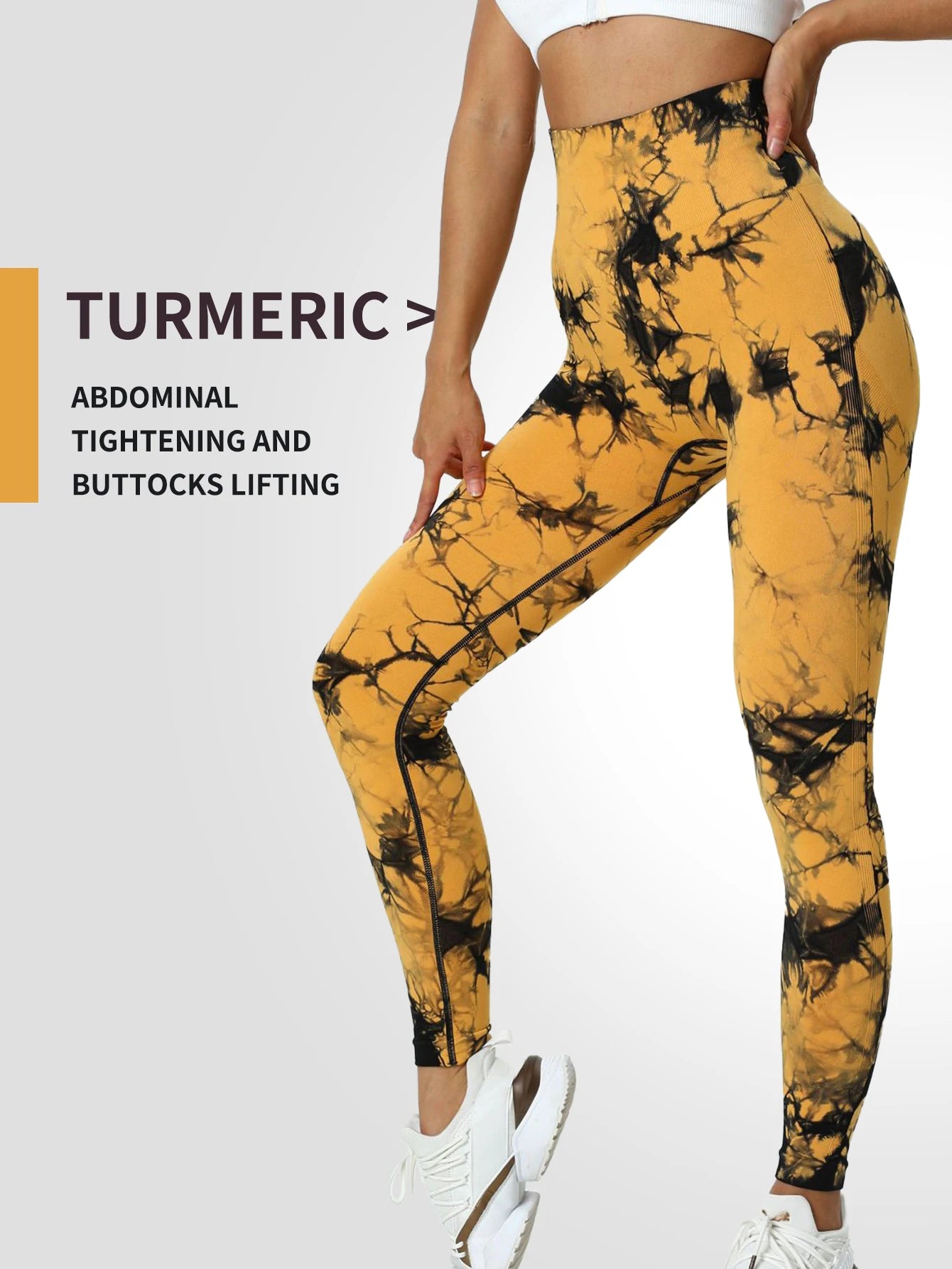 Women's Tie-Dye High Waist Yoga Leggings – Butt Lift, 4-Way Stretch, Workout Pants