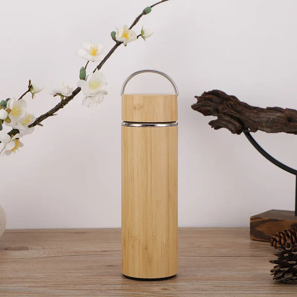 Eco-Friendly Bamboo Insulated Thermos™