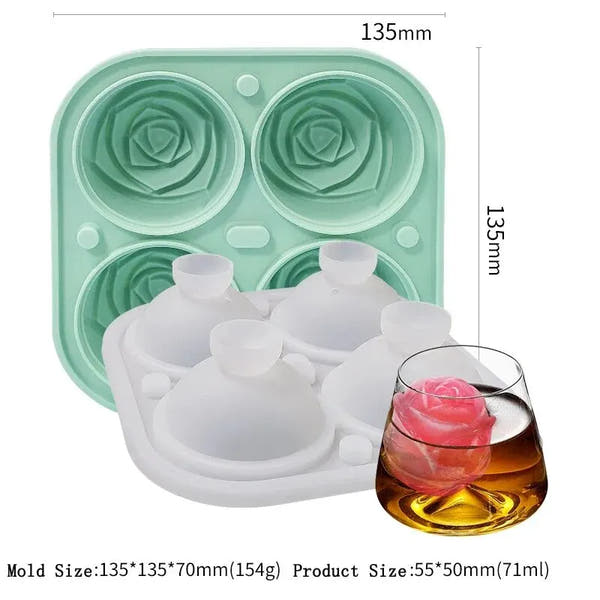 Elegant Floral Ice Molds™