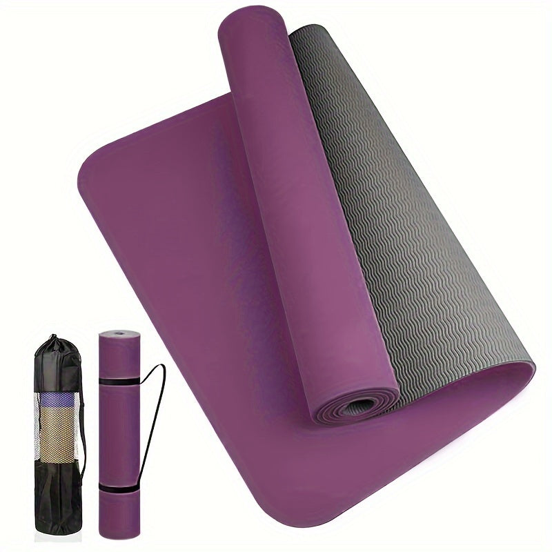 Premium 2-Layer Yoga Mat – Non-Slip, Soft &amp,Thick for All Workouts