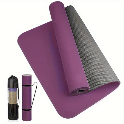 Premium 2-Layer Yoga Mat – Non-Slip, Soft &amp,Thick for All Workouts
