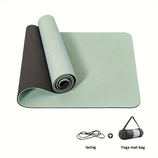 Premium 2-Layer Yoga Mat – Non-Slip, Soft &amp,Thick for All Workouts
